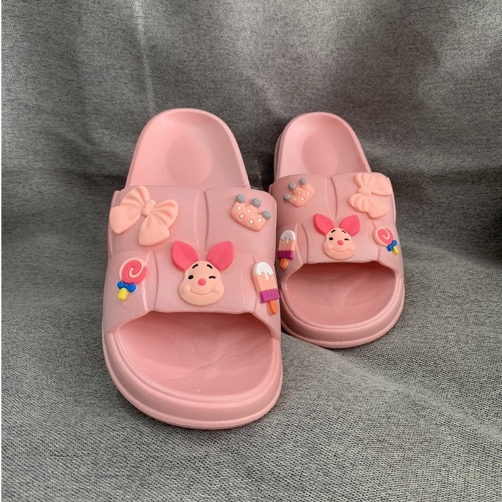 JY300-C8 HEO PEPPA Dép bánh mì đúc liền 5 màu sắc kiểu mới