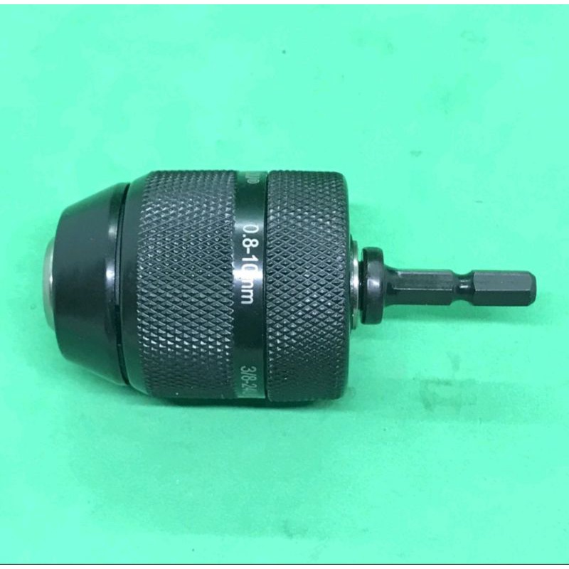 1 Đầu chuyển lục giác sang đầu kẹp mũi khoan 10mm.(ren9.5mm) VÀ 13 LI (12.7mm).[không kèm đầu khoan]