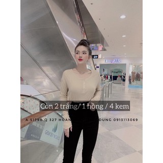 Áo Thun Giấy Dài Tay Cúc ngực