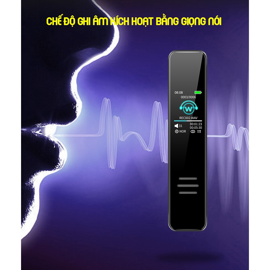 Máy Ghi Âm Chuyên Nghiệp 299IPS Bộ Nhớ Trong 8GB - Digital Voice Recorder