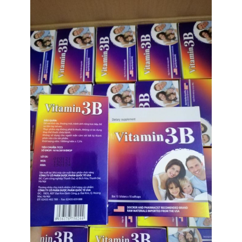 Vitamin 3B bổ sung vitamin, giúp bồi bổ thể lực, tăng cường sức khỏe.