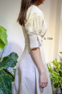 |D28| ĐẦM LINEN TAY NÚT