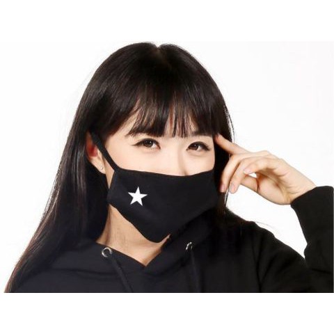 Khẩu Trang Đen Ngôi Sao Cao Cấp | Khẩu Trang Midnight Star Hàn Quốc | BigBuy360 - bigbuy360.vn