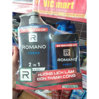 ROMANO_ ROMANO TẮM GỘI 2IN1 650G TẶNG KÈM CHAI 2IN1 150G