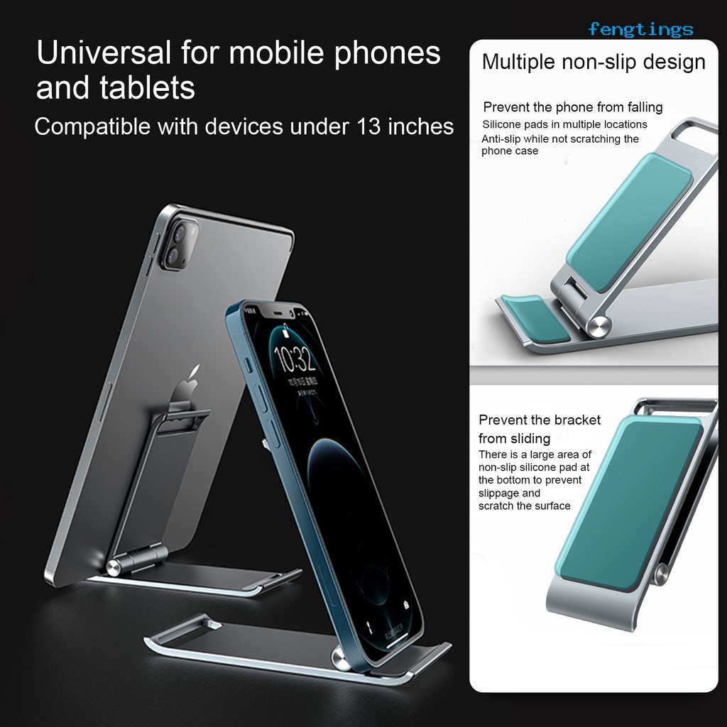 Giá Đỡ Điện Thoại/Máy Tính Bảng Siêu Mỏng Có Thể Gập Lại Tiện Dụng Cho Gia Đình f1