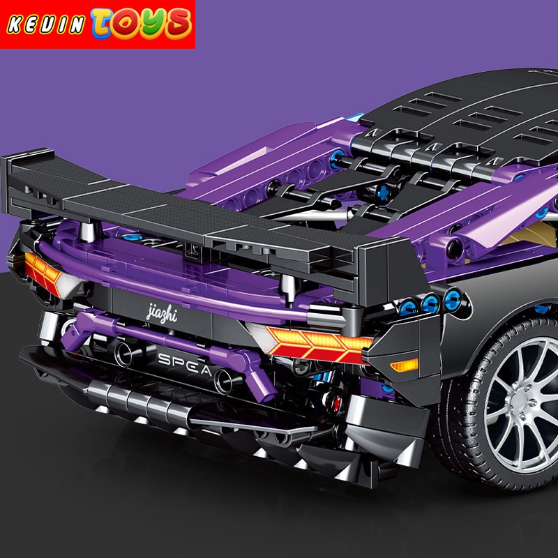 Đồ Chơi Lắp Ráp Xếp Hình Xe Điều Khiển Từ Xa RC Siêu Xe Lamborghini Huracan EVO No.701945 Với 1337 Mảnh Ghép