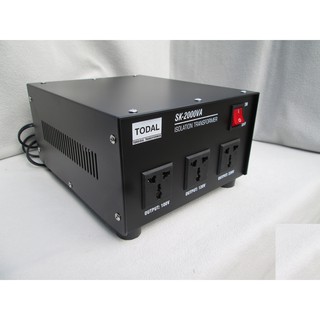 Biến áp cách ly 2KVA điện ra 220v, 120v, 100v