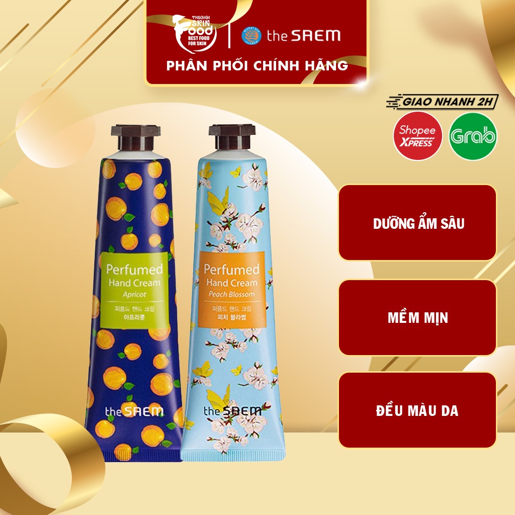 Kem Dưỡng Da Tay Dưỡng Ẩm Làm Mềm Mại, Đều Màu Da The Saem Perfumed Hand Cream 30ml