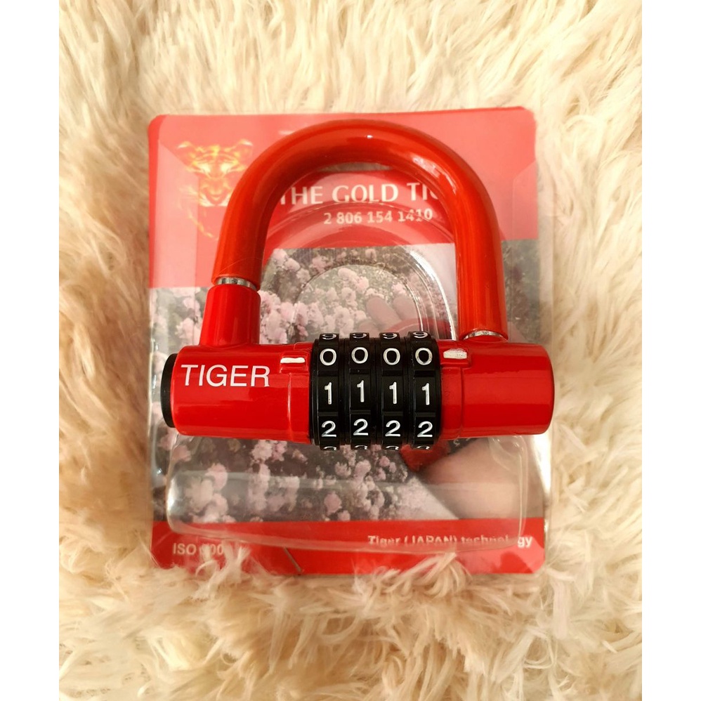 Khóa Số Tiger Japan Chữ U 4 Mã Số Loại Lớn -TPS-