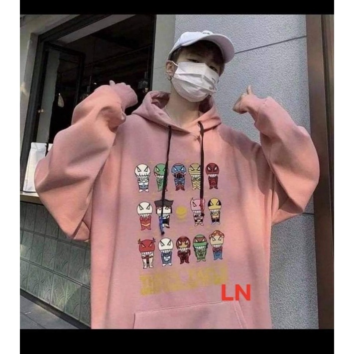 Áo hoodie 14 hoạt hình 3D TH6