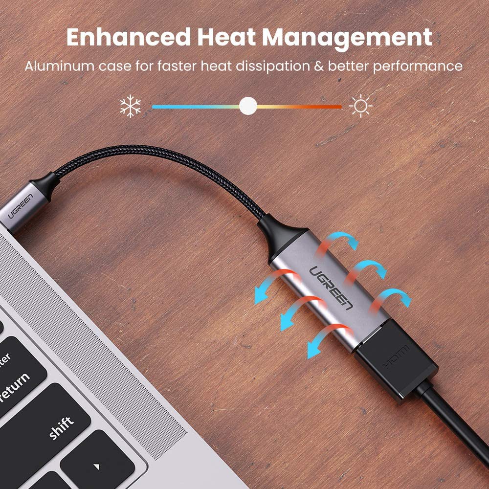 Cáp chuyển USB Type C sang HDMI hỗ trợ 4K@60Hz Ugreen 70444 - Hàng chính hãng