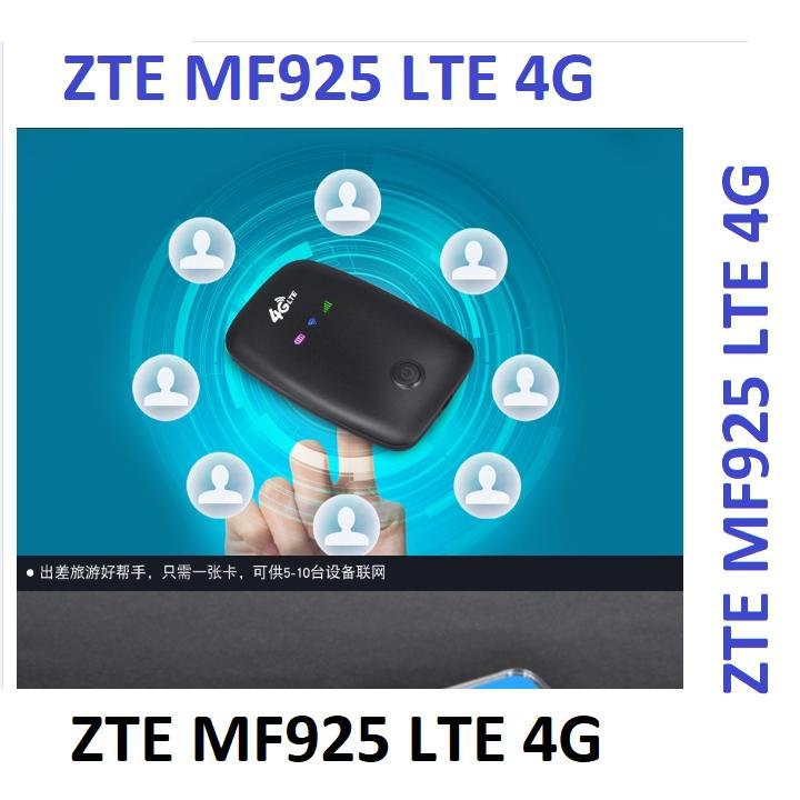 Bộ phát sóng wifi 4G từ sim- Cục phát wifi mini cầm tay -Phát wifi 4G LTE MF925 Hàng hiệu ZTE,tốc độ cực cao 150 Mbp
