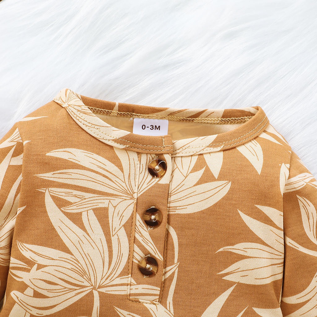 Body liền thân trần bông, bodysuit dài tay cotton cho bé trai sơ sinh từ 0-24 Tháng