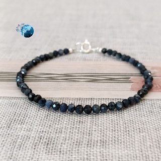 Vòng tay đá sodalite cắt giác 3mm