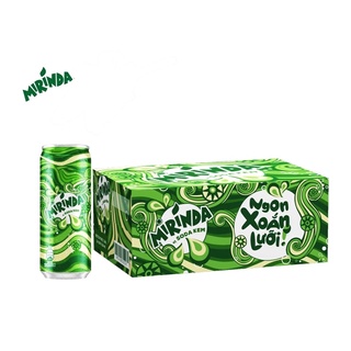Thùng 24 lon nước ngọt có gaz Mirinda Soda Kem, Mirinda Việt Quốc