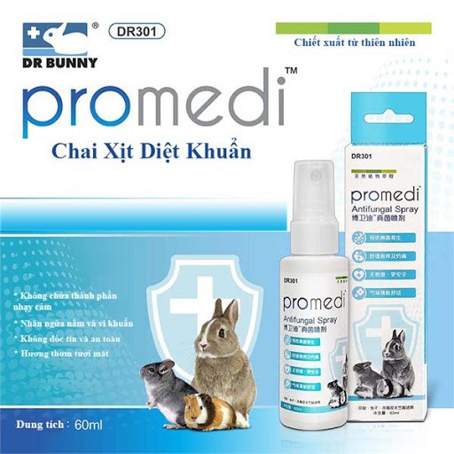 thuốc xịt diệt khuẩn Dr Bunny dành cho hamster/sóc/thỏ/bỏ