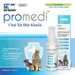 chai xịt diệt khuẩn cực mạnh dành cho thỏ/ bọ/ sóc bắc mỹ/ chinchila hiệu Dr.bunny