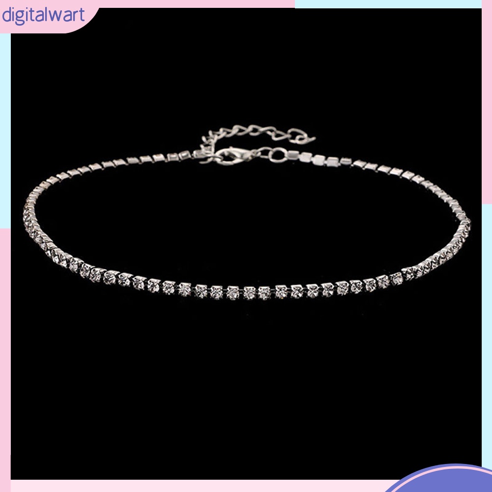 Vòng cổ choker đính đá quý nhân tạo lấp lánh sang trọng thời trang dành cho nữ