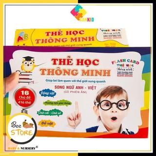 Bộ thẻ học thông minh 16 chủ đề cho bé