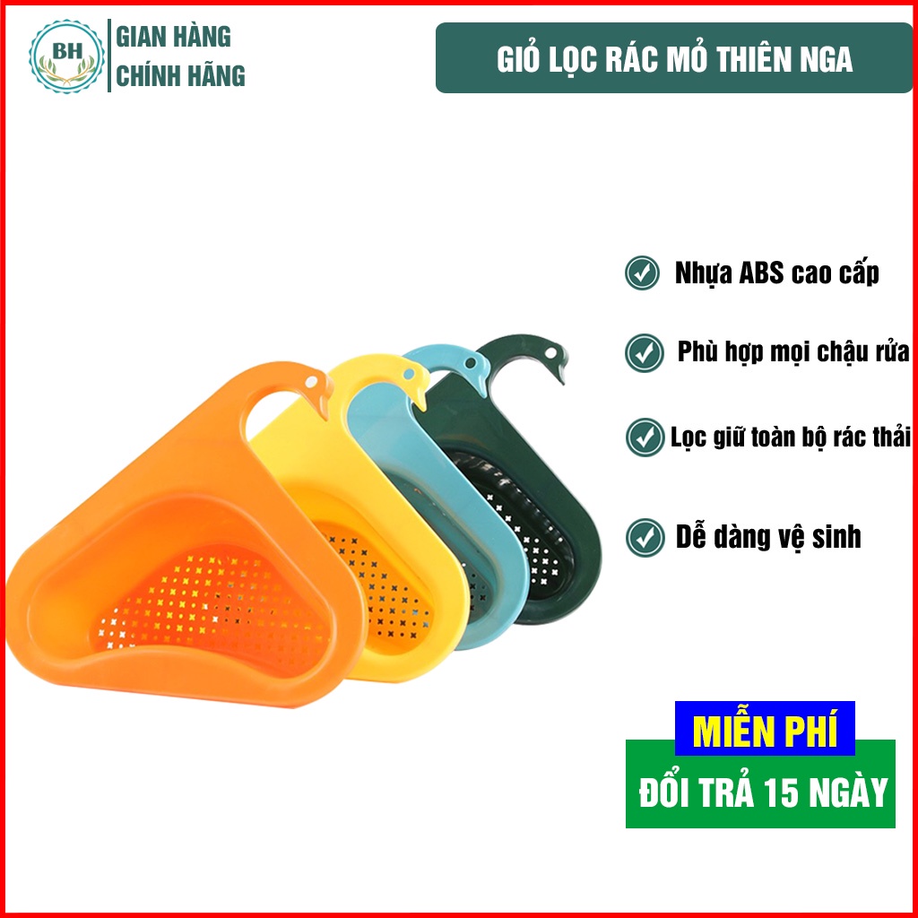 Khay Lọc Rác Bồn Rửa Bát,Giá treo nhà tắm, Bồn Rửa Chén Đa Năng, Rổ Lọc Rác Mỏ Thiên Nga