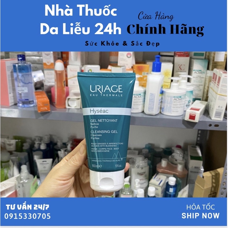 Mẫu mơi URIAGE Hyseac Cleansing Gel Gel Rửa Mặt Cho Da Dầu