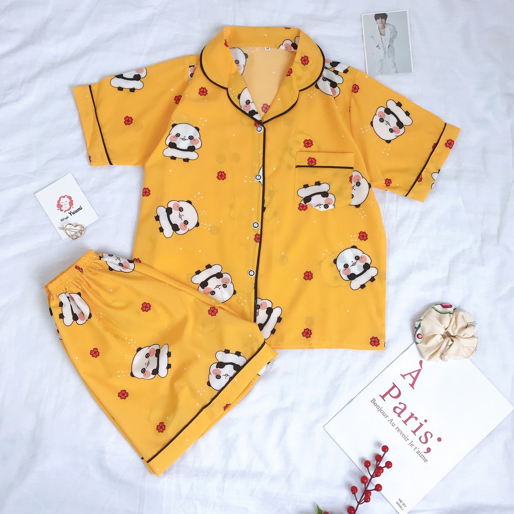 Đồ bộ nữ pijama cộc tay mềm mát đồ mặc nhà dễ thương [BC17