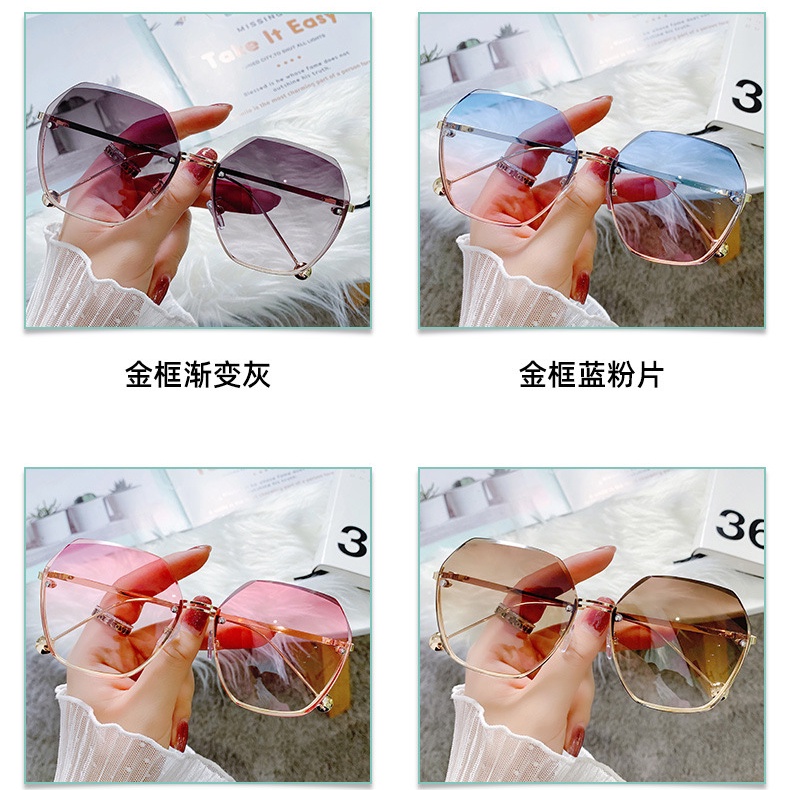 Kính Mát Gọng Lớn Chống Tia UV Thời Trang Dành Cho Nữ