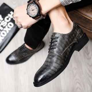 Giày Da Xám Công Sở Cho Nam, Cỡ 38-47