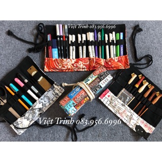 Cuộn vải đựng bút bullet journal độc đáo