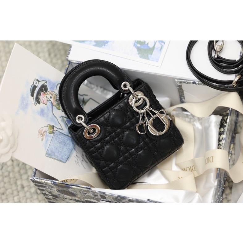 Túi xách dior lady micro nữ mini size 14cm