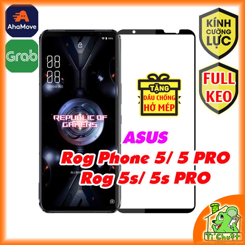 Kính CL ASUS ROG Phone 5/ 5s PRO/ Ultimate Cường Lực 2.5D FULL Màn