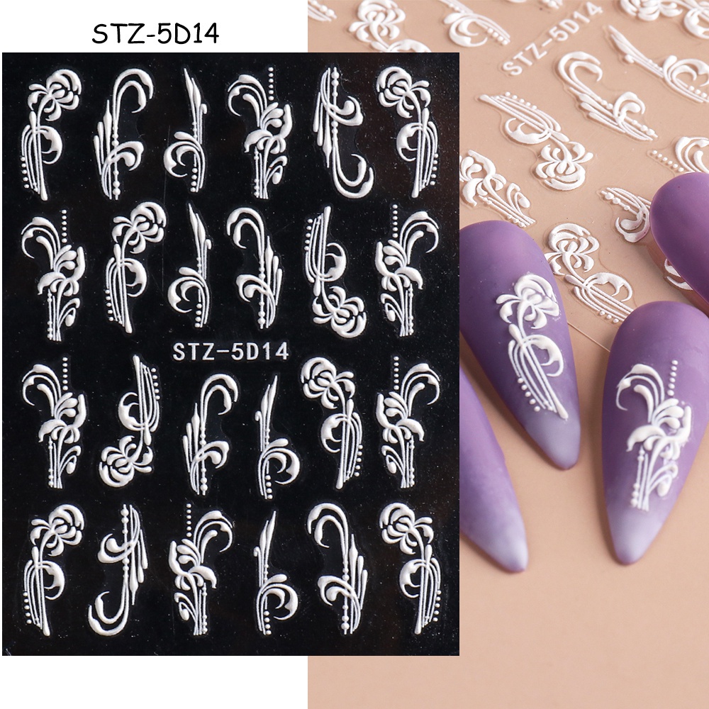 Hộp Phụ Kiện Trang Trí Móng Tay 5D Xinh Xắn SASTZ5D01-08