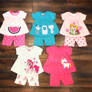 bộ đồ carter bé gái quần ngố 9-12m đến 6-7y