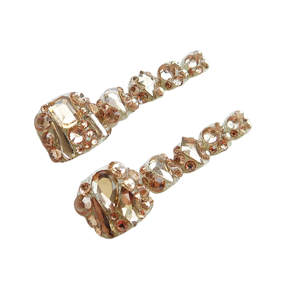 Set 24 móng chân giả YADORNOS đính đá thời trang