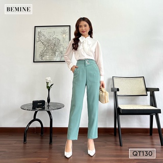 Quần tây baggy khoen eo bemine qt130xanh
