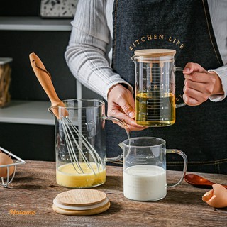 Cốc đong thủy tinh có vạch chia định lượng cao cấp - chịu nhiệt