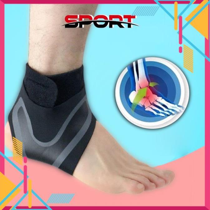 Băng bảo vệ cổ chân, mắt cá chân,hỗ trợ và bảo vệ đảm bảo sự linh hoạt trong thể thao màu đen