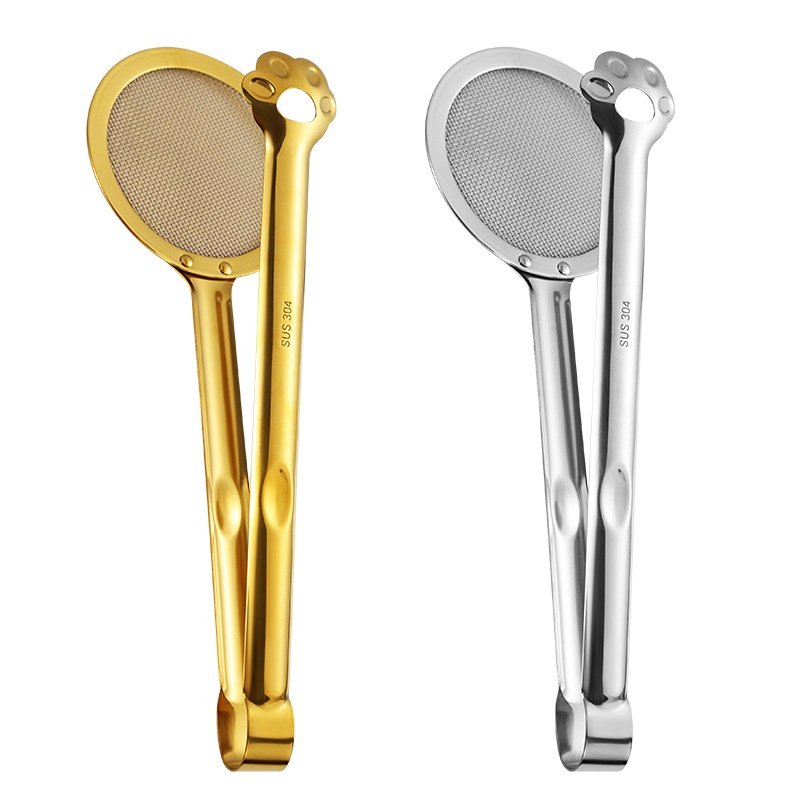 Kẹp Gắp Thức Ăn Ráo Dầu Đa Năng Bằng Thép Không Gỉ 304