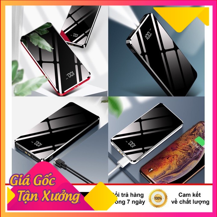 Cục Sạc Dự Phòng 30000mAh - Sạc Nhanh Pin Cực Trâu Chống Nóng - Có Đèn |GiaHuong
