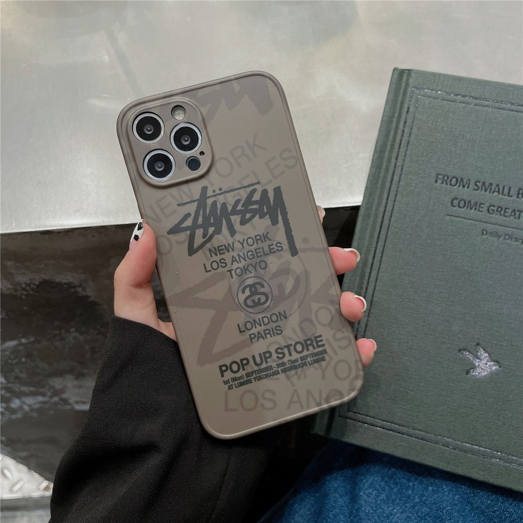 Ốp Điện Thoại Nhựa Mềm Họa Tiết Stussy Cá Tính Cho iPhone14 13 12 mini 11 PRO MAX 6 / 6s 7 / 8plus SE2 X / XS XR XSMAX #Hg4197