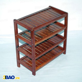 Kệ giày gỗ cao su 4 tầng 62cm