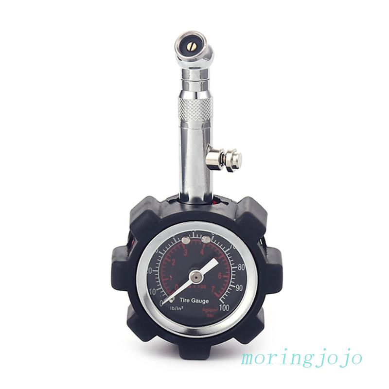 Đồng Hồ Đo Áp Suất Lốp Xe Hơi Kèm Vòng Nhẫn Chống Sốc Độ Chính Xác Cao