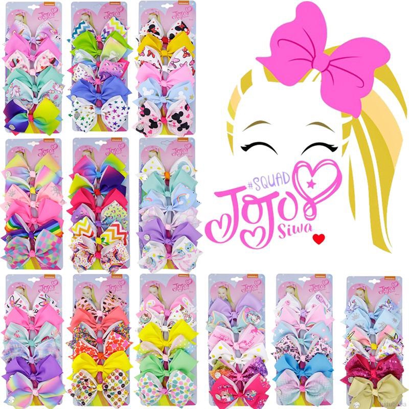 Set 6 Kẹp Tóc Nơ Cho Bé Gái
