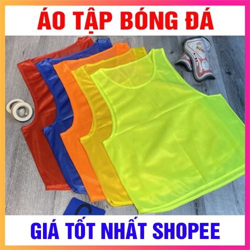 Combo 10 Áo thể thao, áo tập bóng đá, áo bib, áo training, áo tập huấn, áo chia đội, áo lưới nhiều màu sắc, Free size.