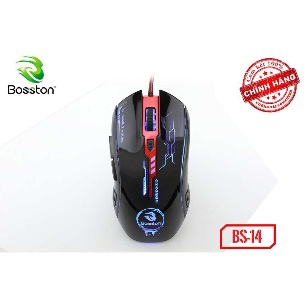 Mouse Bosston BS-14 LED - Bảo Hành 12 Tháng (Màu ngẫu nhiên)