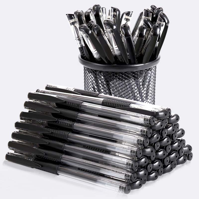 Bút mực gel 0.5mm thiết kế trong suốt thông dụng cho học sinh