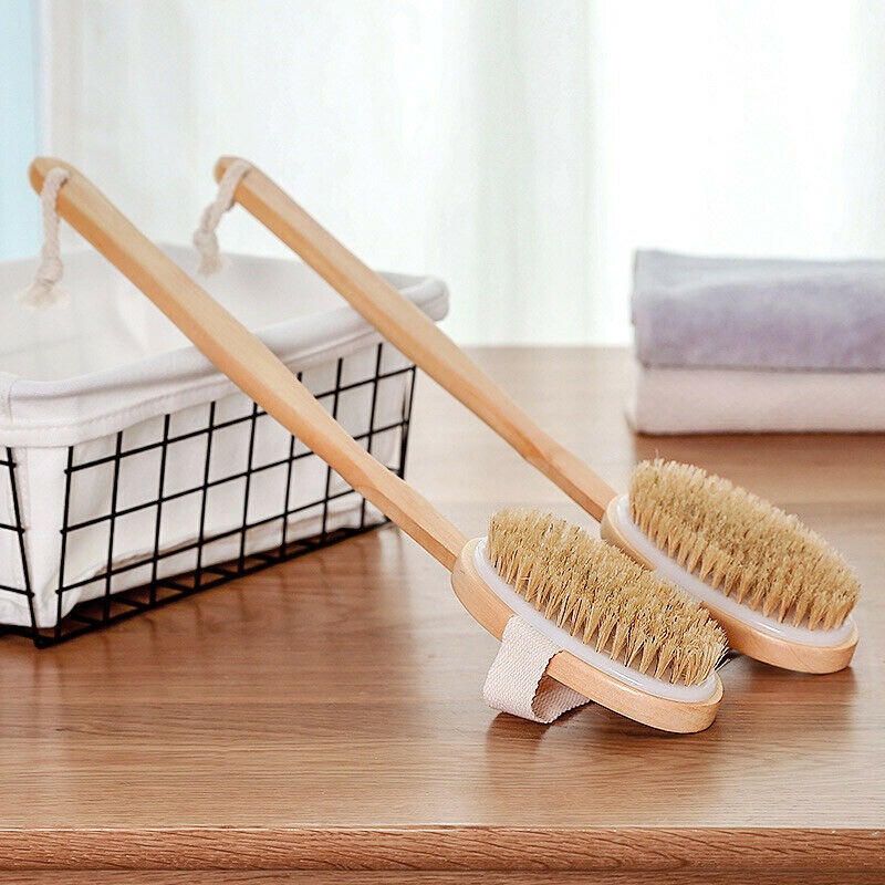 Bàn Chải Tắm Cọ Da Khô, Tẩy Da Chết Body, Cây Chà Da Khi Tắm Massage Body Cực Đã Loại Tháo Rời FMA1125