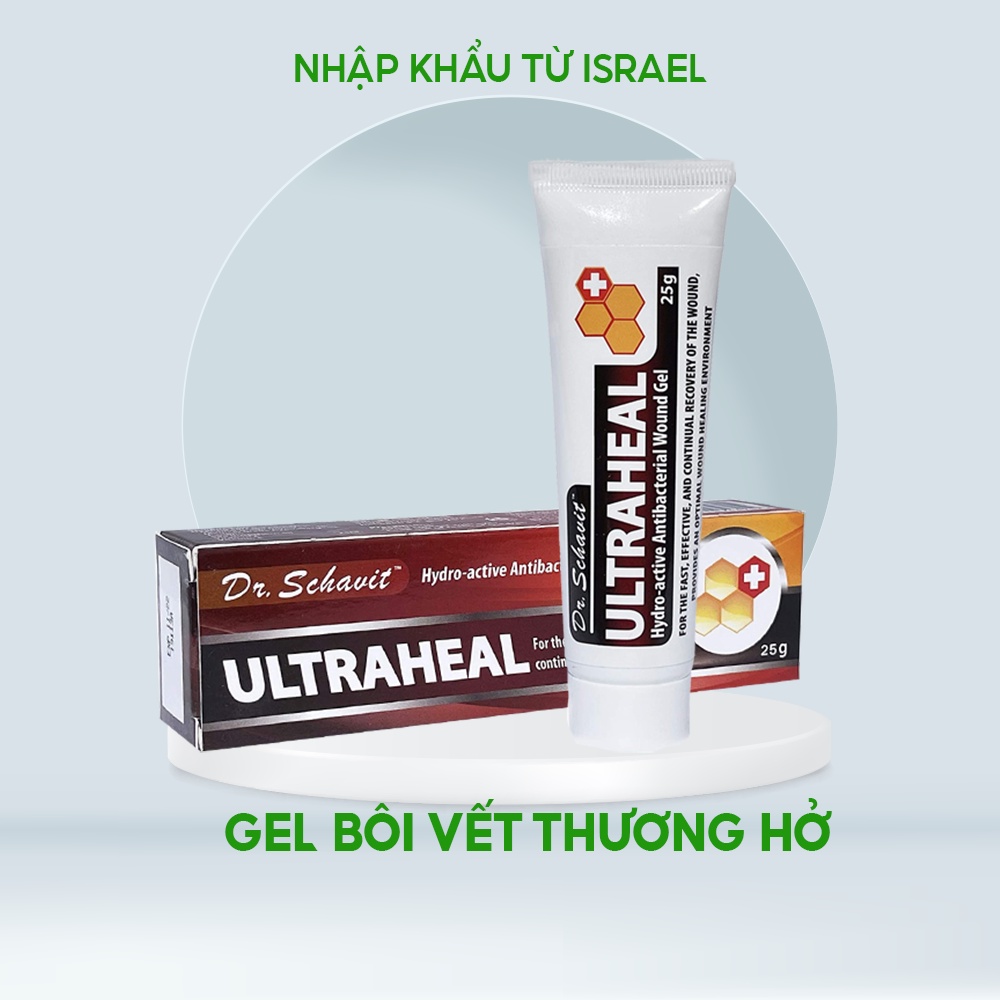 Gel bôi vết thương Ultraheal - Danpharm, xuất xứ ISRAEL Tube 25g Polipharm