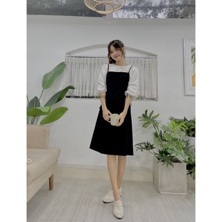 SET ÁO PHỐI YẾM MIDI( Hình shop tự chụp)
