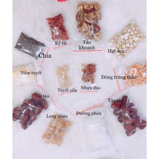 Chè dưỡng nhan tuyết yến - set 500gr